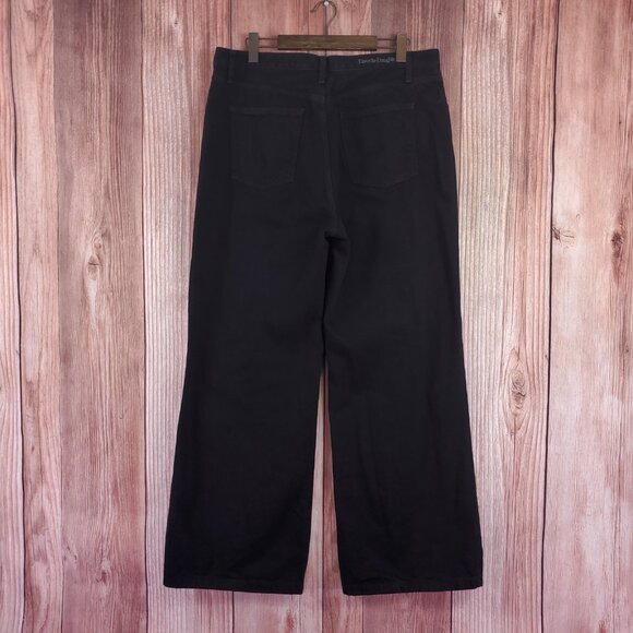 Favorite Daughter Size 34 The Masha Super High Rise Wide Leg Jeans Phantom - Picture 2 of 14